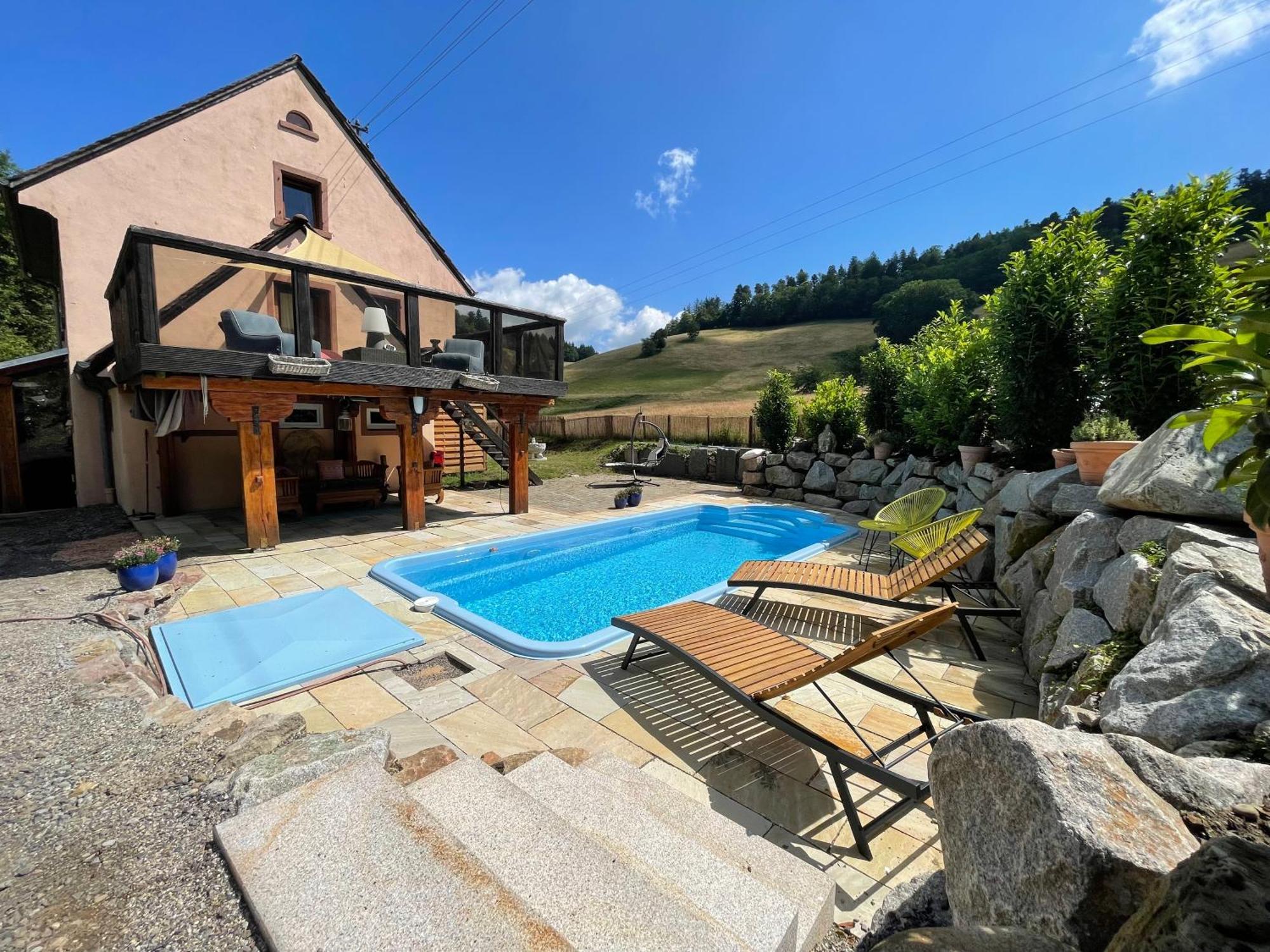 Ferienhaus Kappel Mit Pool Freiburg im Breisgau Exteriér fotografie